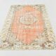 4x7 Salmon & Cream Classic Vintage Area Rug, 134x220Cm