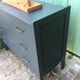 Commode vintage gris orage