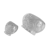 Lot de 2 coupes bonbonnières cristal épais
