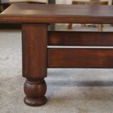Rustic oak coffee table 1960