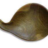 Empty pocket wooden pear-shaped