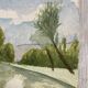 Vintage landscape watercolor