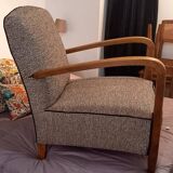 1960s armchair in solid beech
