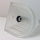 Vintage stepped frosted glass wall lamps art deco revival