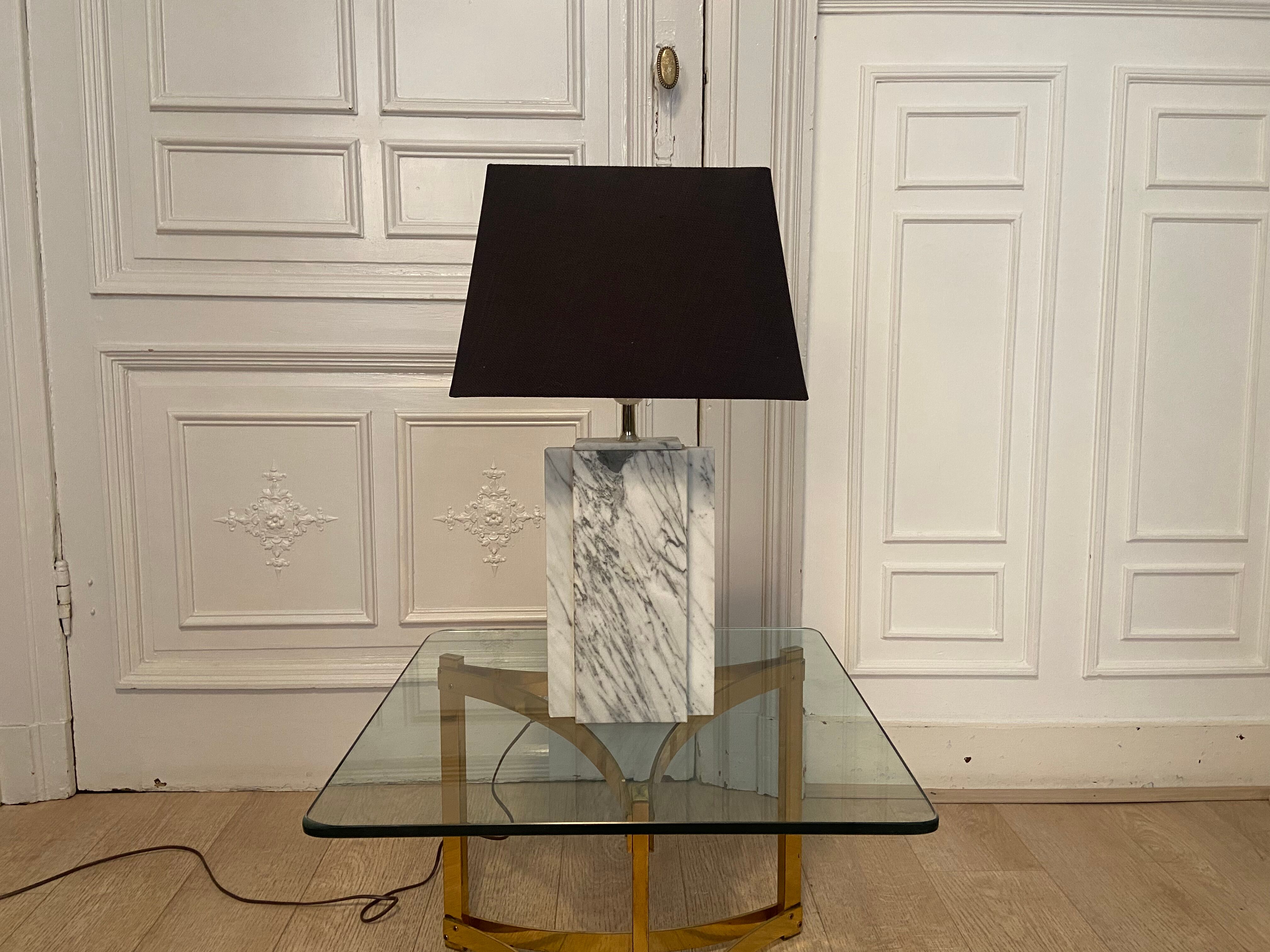 Marble bedside lamp, 1980s