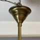 Mid Century Modern 3-light wood and glass chandelier