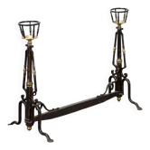 Old wrought iron fire grates, Europe, 19th-20th century
