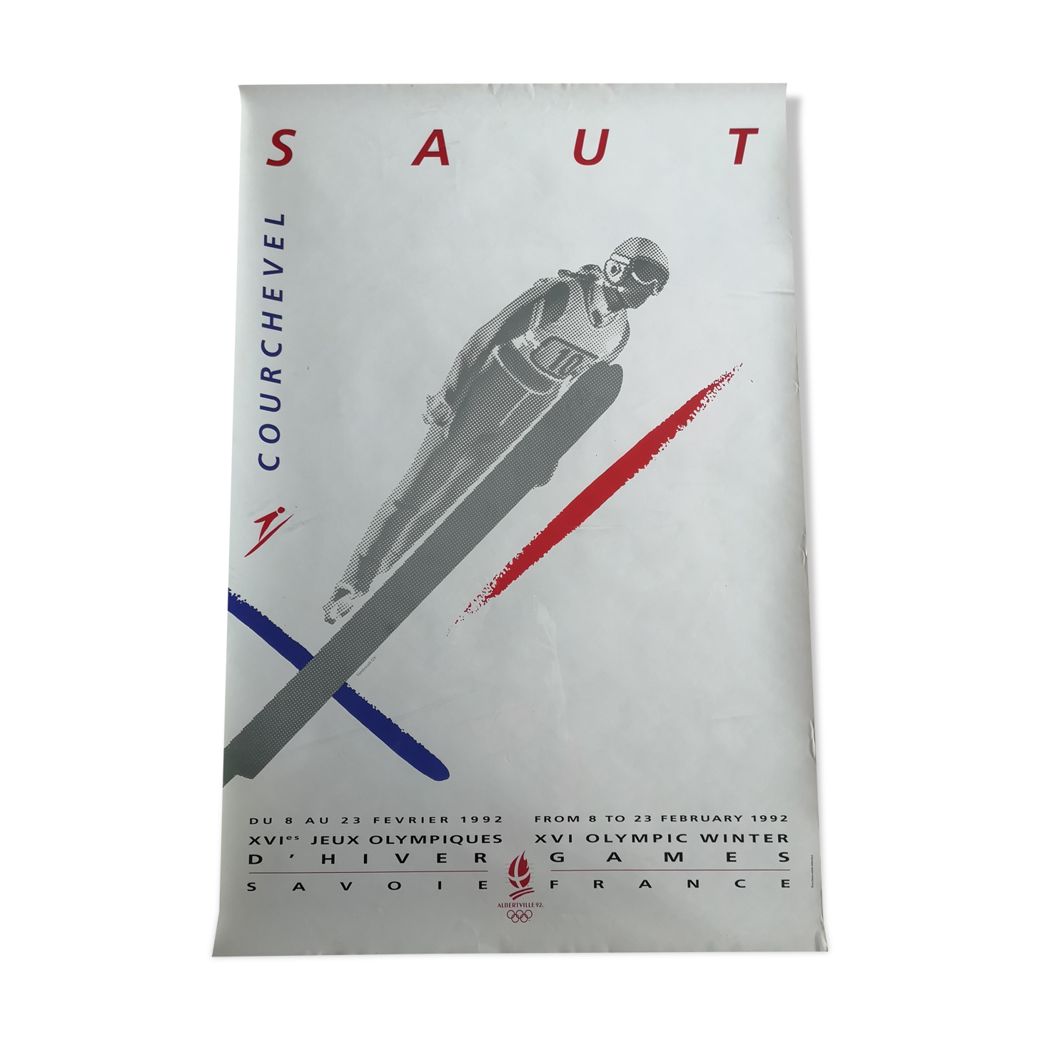 Albertville Olympic Games poster, ski jumping