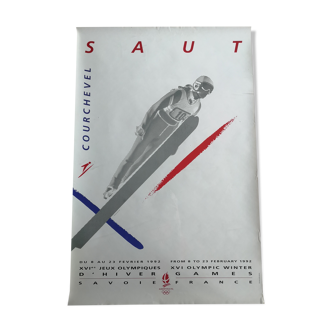 Albertville Olympic Games poster, ski jumping