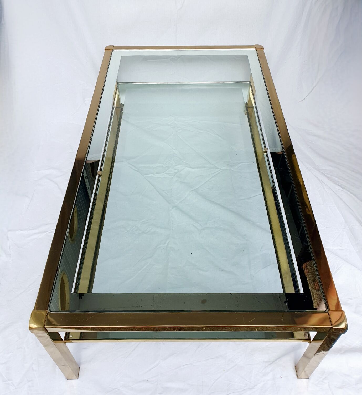 Mara coffee table double trays Italy