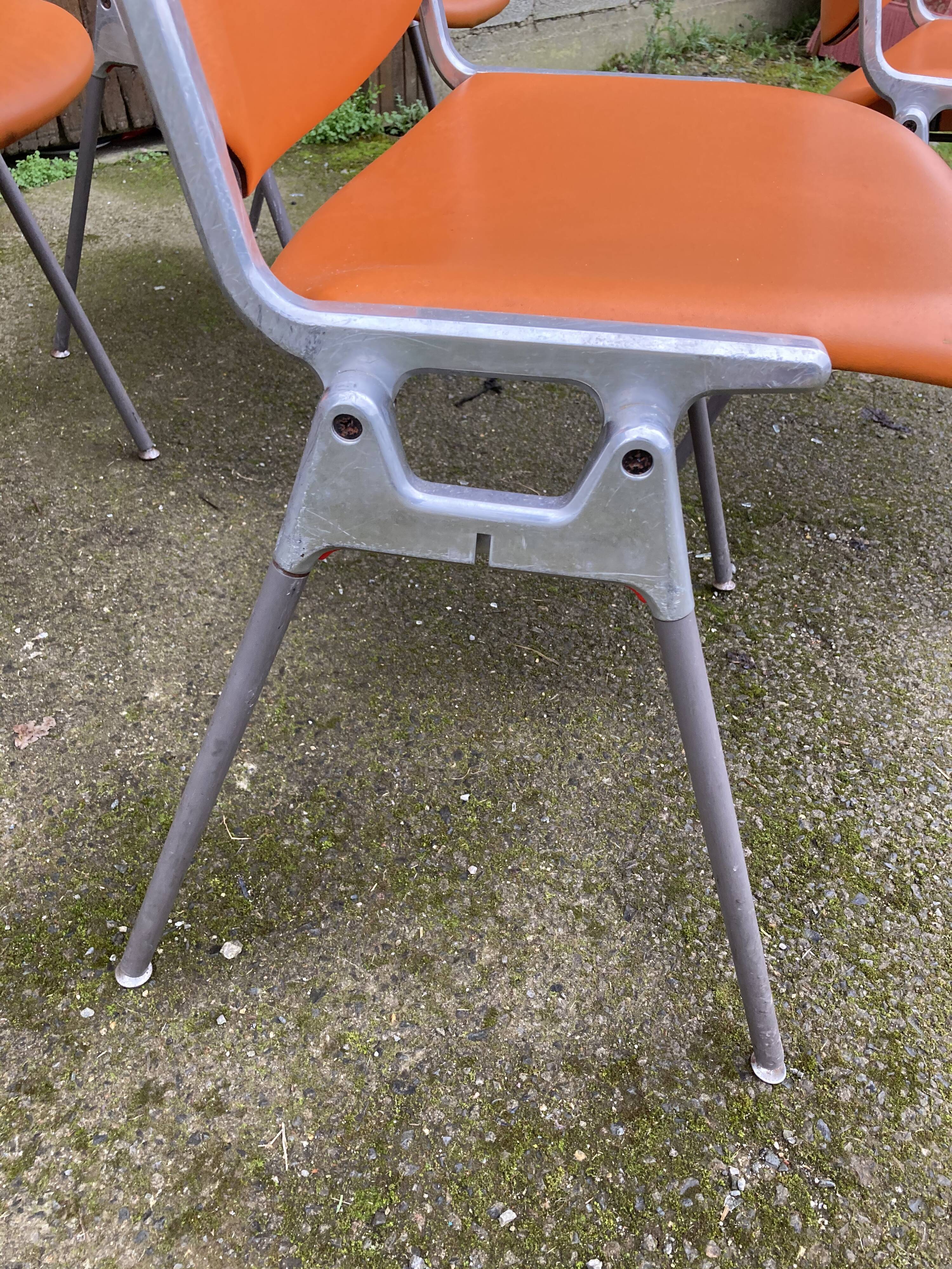 4 chairs dsc 106 by Giancarlo Piretti for Castelli