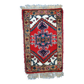 Tapis Vintage Hamadan en Laine, Années 1960, Élégance Classique