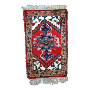Tapis Vintage Hamadan en Laine, Années 1960, Élégance Classique