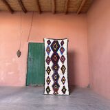 Colorful Moroccan rug Azilal - 190 x 75 cm