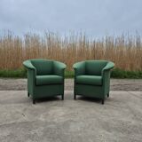 Set 2 vintage green Aura chair Paolo Piva Wittmann