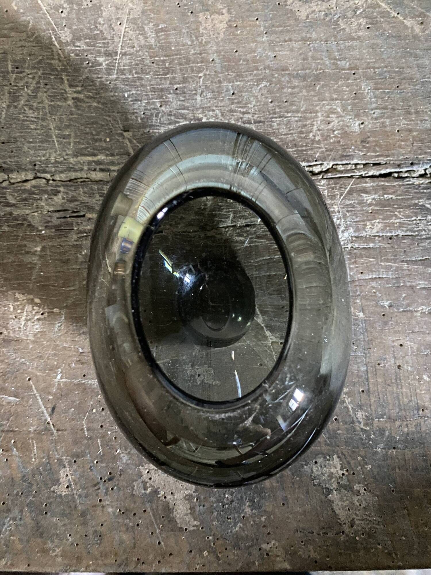 Danish Holmegaard blown glass vase