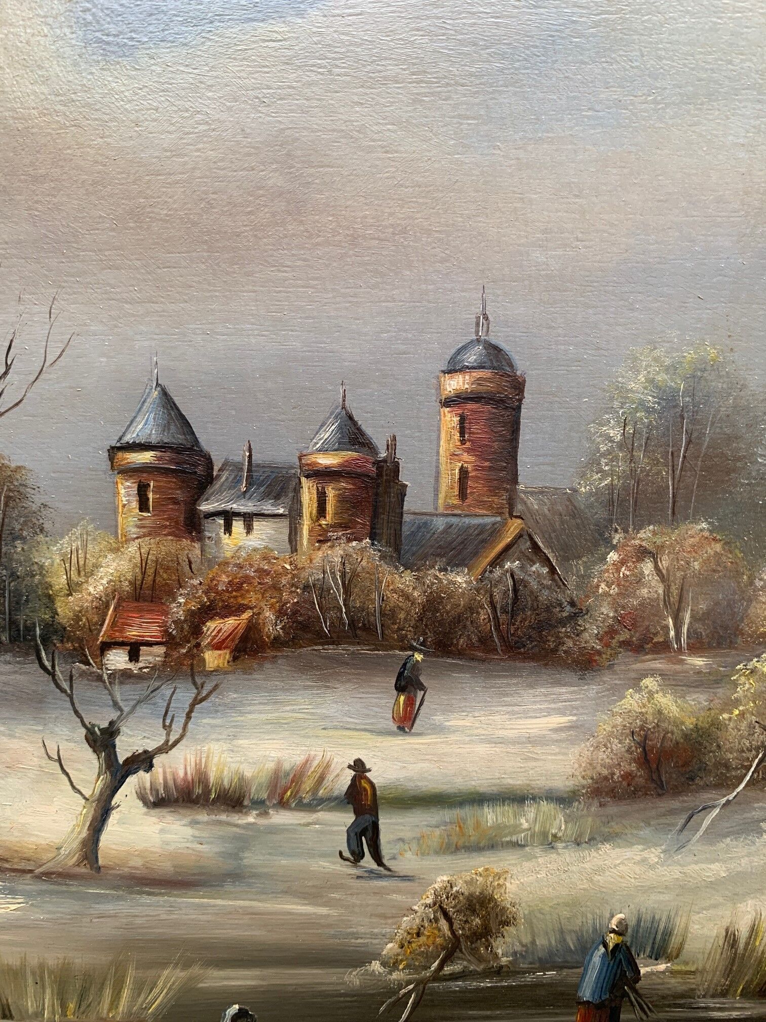 Landscape "Winter skating".