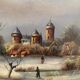 Landscape "Winter skating".