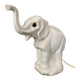 Art Deco 1930 elephant night light in white porcelain