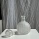 Large vintage matte glass H2O bottle