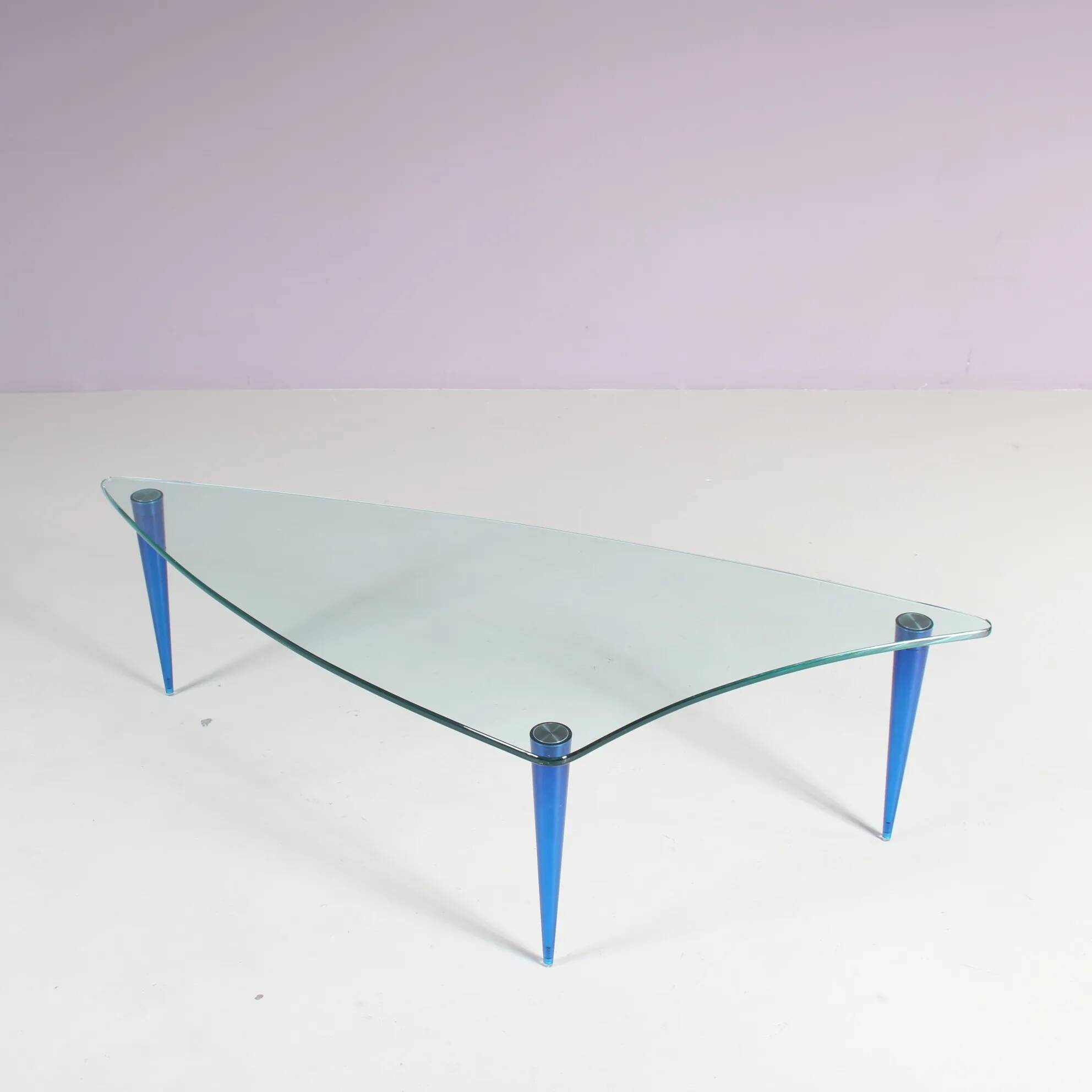 1980s “Lobachevsky” coffee table designed by Isao Hosoe for Tonelli, Italy