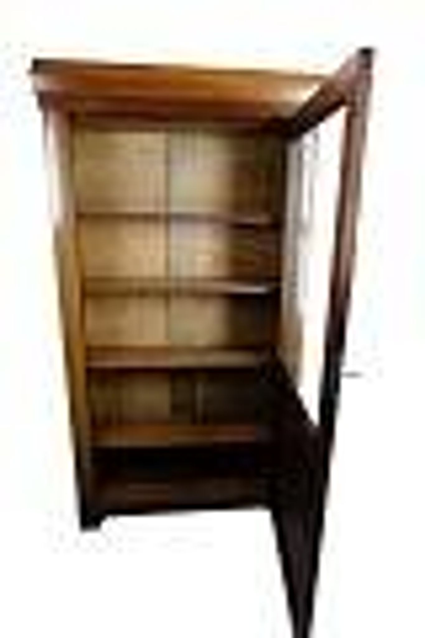 Antique display cabinet with adjustable shelves - Mahogany - Hand polished - 1920s