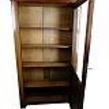 Antique display cabinet with adjustable shelves - Mahogany - Hand polished - 1920s