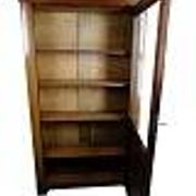 Antique display cabinet with adjustable shelves - Mahogany - Hand polished - 1920s