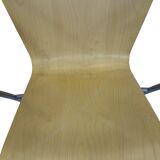 vintage fritz hansen vico magistretti duo bentwood stacking armchairs set of four