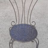 Bent metal chair