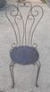 Bent metal chair