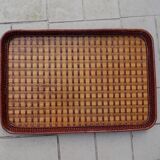 Woven rattan tray