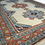 Authentic Persian carpet white background 205x140cm