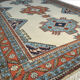 Authentic Persian carpet white background 205x140cm