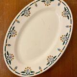 Plat ovale Terre de fer modèle Mimosa