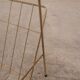 Vintage gold metal magazine rack