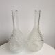 Lot of two glass bottles