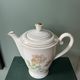 Old coffee pot / jug in Limoges porcelain – Rose decoration and