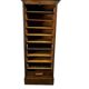 Armoire d'archives vintage en bois / armoire à rideau