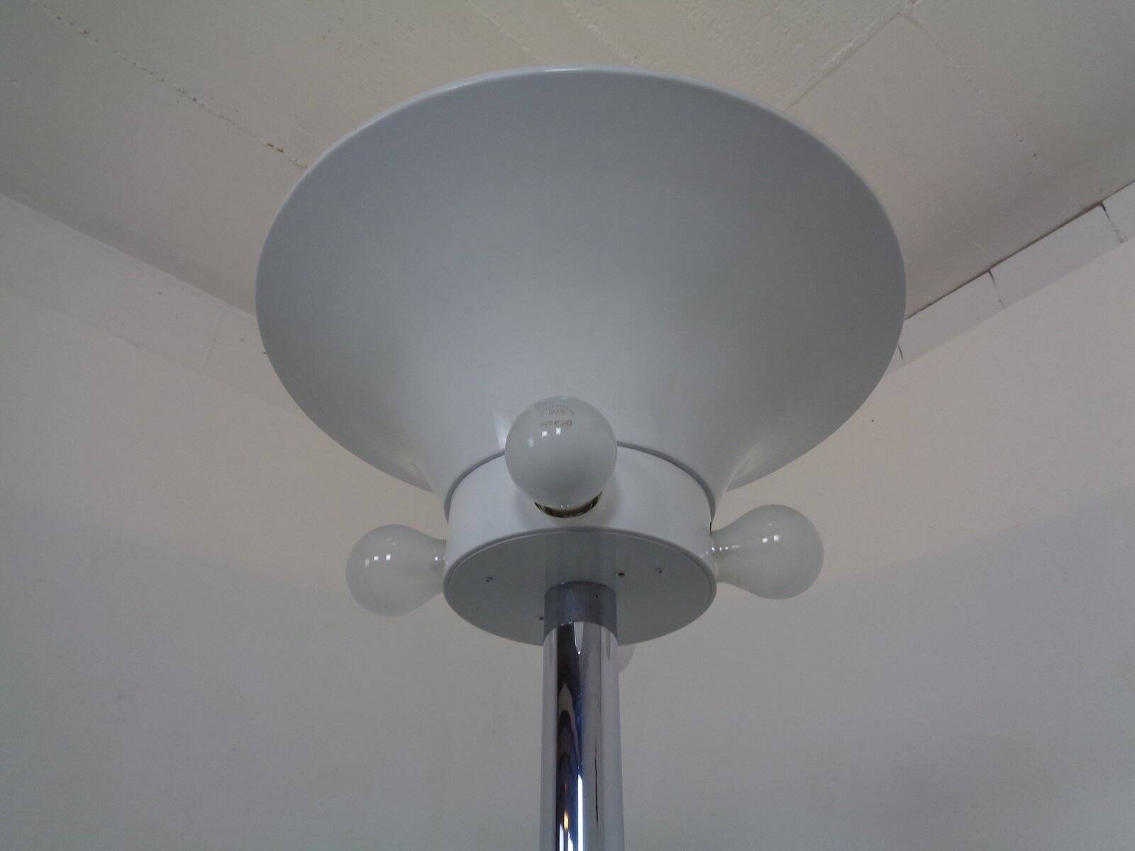 Large chrome-plated floor lamp from Staff, 1960s