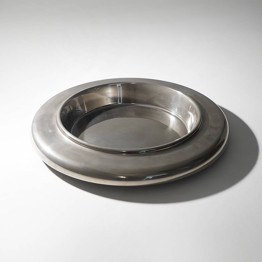 Steel centerpiece by Sergio Asti for Mam, 1970s
