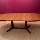 Rosewood dining table has 2 lengths Baumann Scandinavian style M-belfabrik