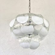 Murano glass petal chandelier by Carlo Nason for Mazzega