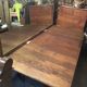 Extendable oak table