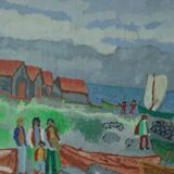 Fishing village by K. Ganzer