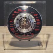 Crédit agricole animated advertising clock financial markets and bank securities