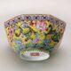 Vintage porcelain bowl decorated with dragons and flowers, China, 1980s.