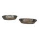 Set of two baskets / catchalls made of silver-plated wire.