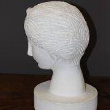 Plaster Head of Diana, Original Sculpture Circa 1950