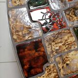 Vintage ceramic steel coffee table